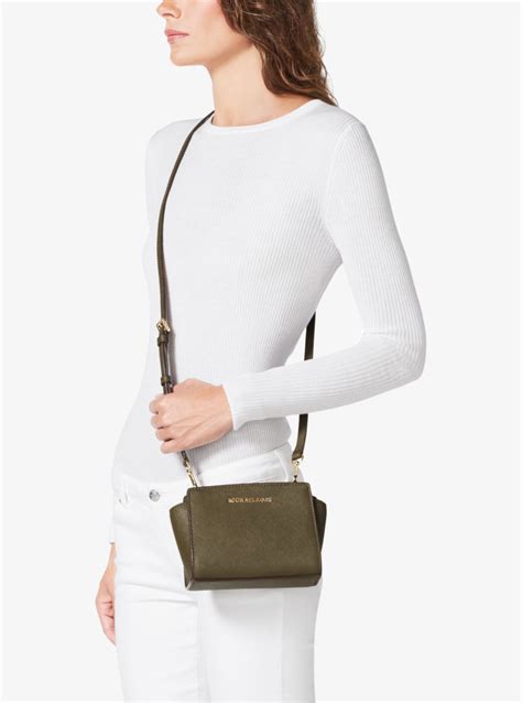 Selma Mini Saffiano Leather Crossbody – Michael Kors Pre